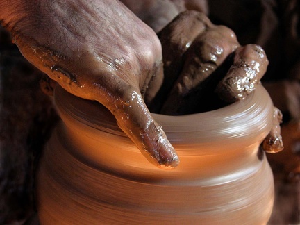 Atelier de potiers à Fostat (Le Caire)  