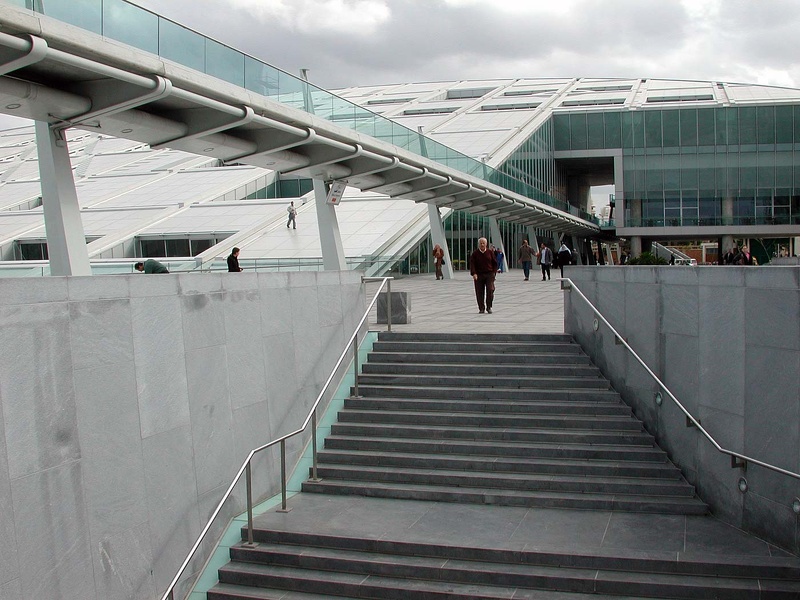 La passerelle. Bibliotheca Alexandrina