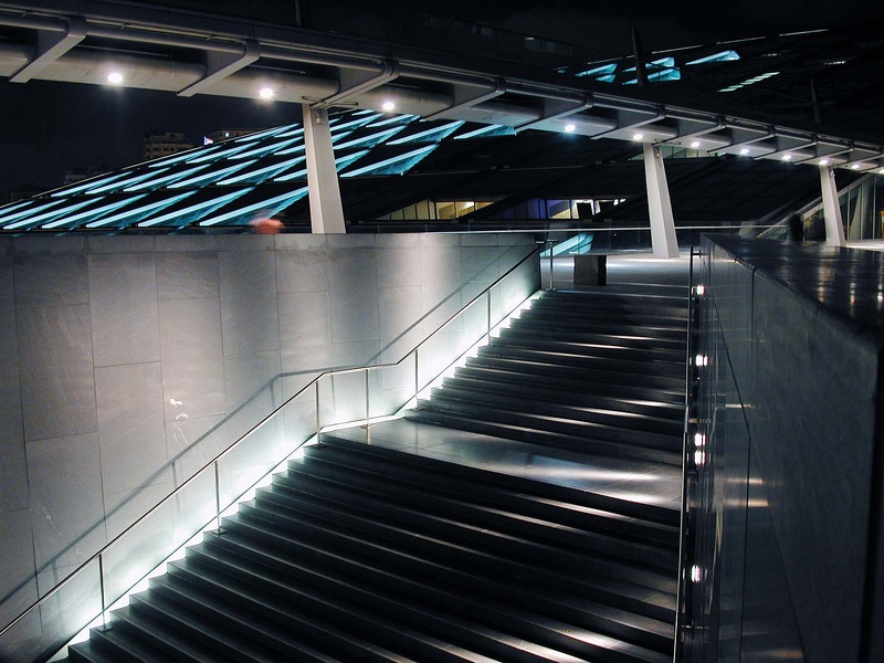 The footbridge. Bibliotheca Alexandrina  