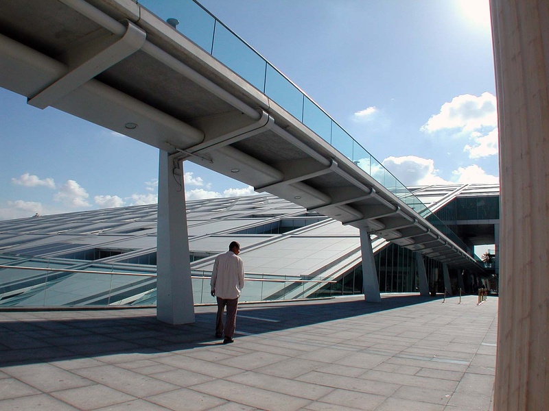 La passerelle. Bibliotheca Alexandrina