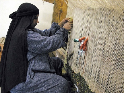 Taller de tejeduría en el Centro Wissa Wassef en Harraneya (El Cairo) 