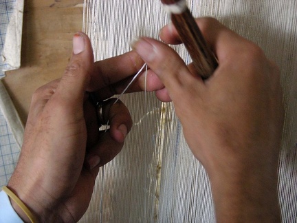 Taller de tejeduría en el Centro Wissa Wassef en Harraneya (El Cairo) 