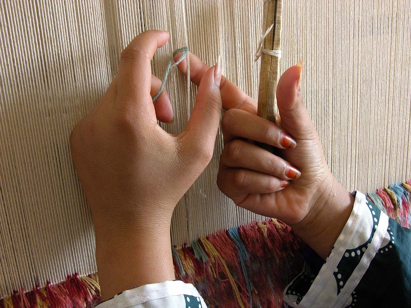 Weaving workshop at the Wissa Wassef Arts Centre in Haraneya (Cairo)  