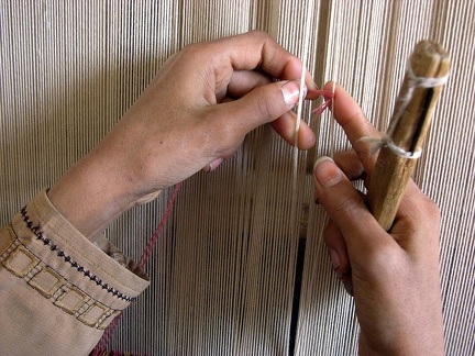  Atelier de tissage au Centre d'Arts Wissa Wassef à Haraneya (Le Caire) 