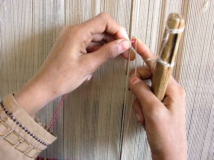  Atelier de tissage au Centre d'Arts Wissa Wassef à Haraneya (Le Caire) 