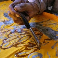 Atelier de batik au Centre d'Arts Wissa Wassef à Haraneya (Le Caire) 