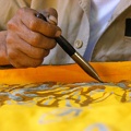 Atelier de batik au Centre d'Arts Wissa Wassef à Haraneya (Le Caire) 