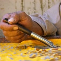 Atelier de batik au Centre d'Arts Wissa Wassef à Haraneya (Le Caire) 