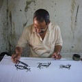 Atelier de batik au Centre d'Arts Wissa Wassef à Haraneya (Le Caire) 