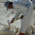 Stonemason. Restoration workshop in Qaitbay (Alexandria)  