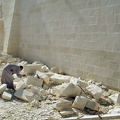 Stonemason. Restoration workshop in Qaitbay (Alexandria)  