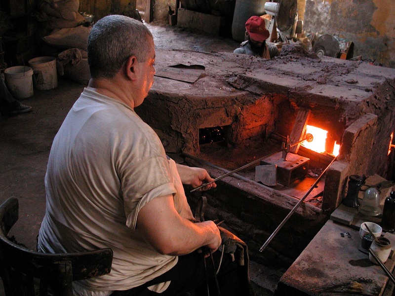 Glassblower at Bab el Nasr (Cairo) 