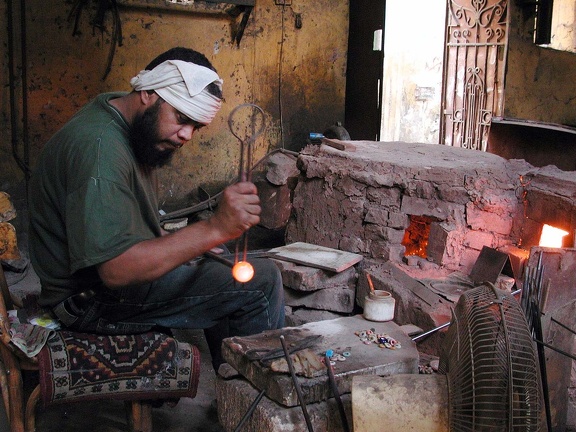 Glassblower at Bab el Nasr (Cairo) 