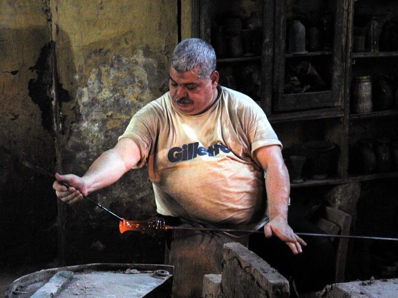 Glassblower at Bab el Nasr (Cairo) 