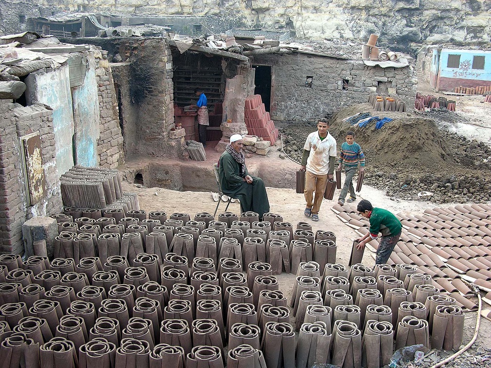 Atelier de potiers à Fostat (Le Caire)  