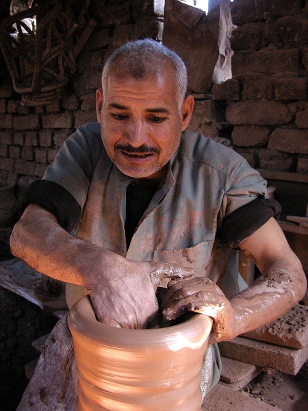  Taller de alfareros en Fostat (El Cairo) 