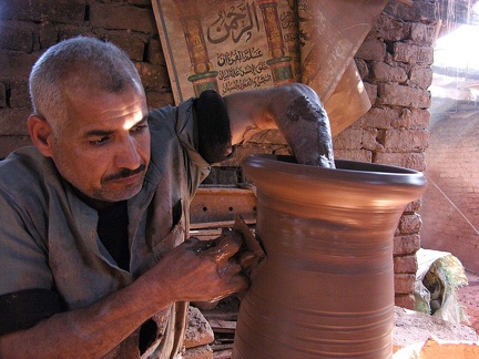  Taller de alfareros en Fostat (El Cairo) 