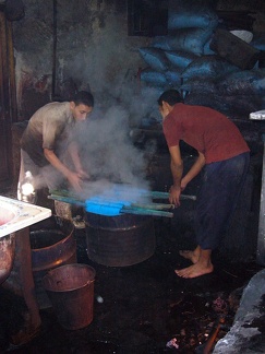 Wool dyers workshop. Cairo  