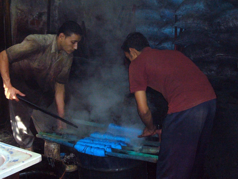 Taller de tintóreos. El Cairo