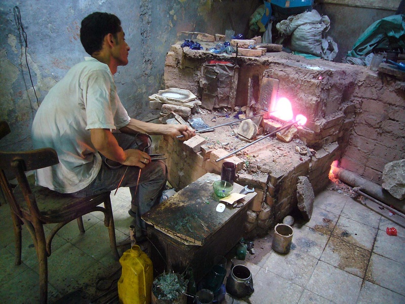 Glassblower at Bab el Nasr (Cairo) 