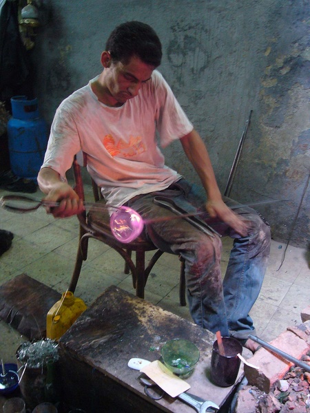 Glassblower at Bab el Nasr (Cairo) 