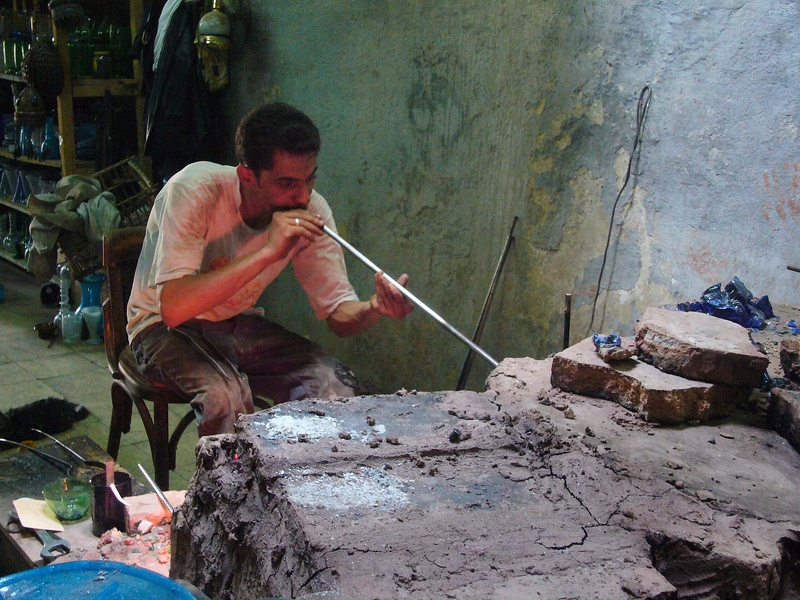 Glassblower at Bab el Nasr (Cairo) 