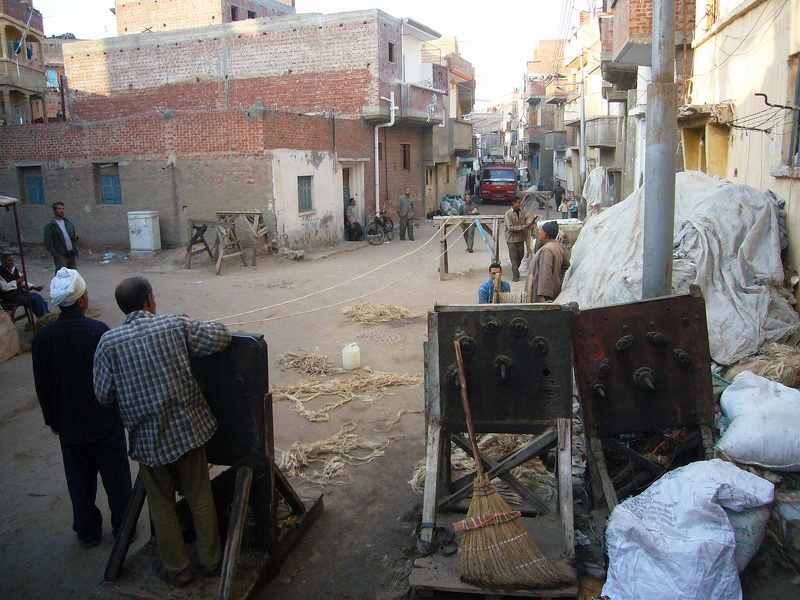 Ropemakers in Rosetta (Egypt) 