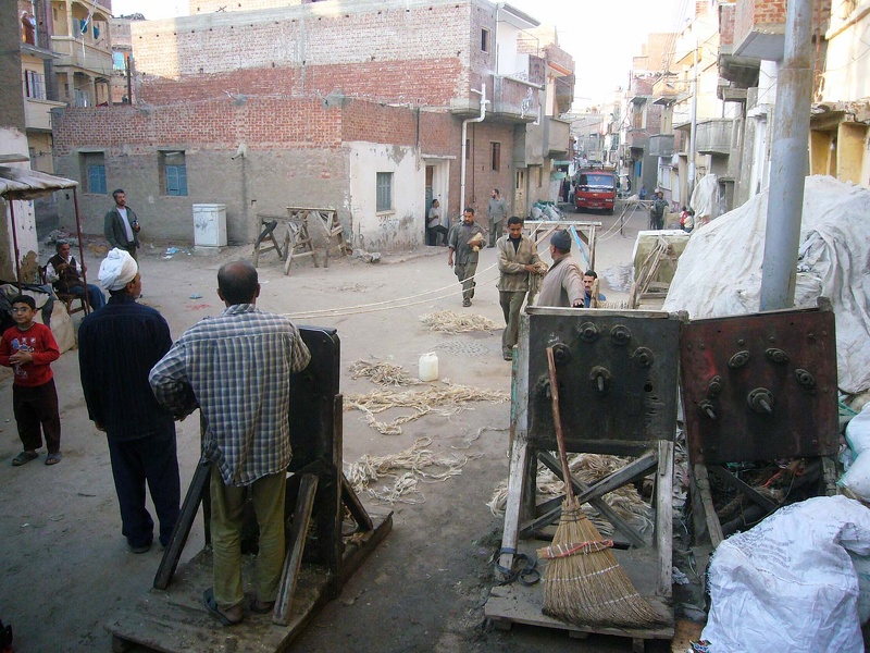 Ropemakers in Rosetta (Egypt) 