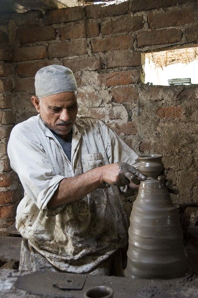 Taller de alfareros cerca de Alejandría 