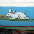 Painting on a fishing boat, Alexandria  