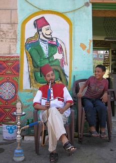 Fumeur de narguileh, Le Caire, 2006 