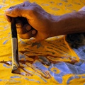 Atelier de batik au Centre d'Arts Wissa Wassef à Haraneya (Le Caire) 