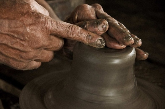 Atelier de potiers à Fostat (Le Caire)  