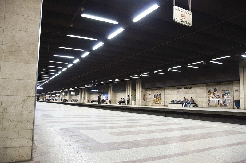 Estación de metro Sadat (Tahrir). El Cairo