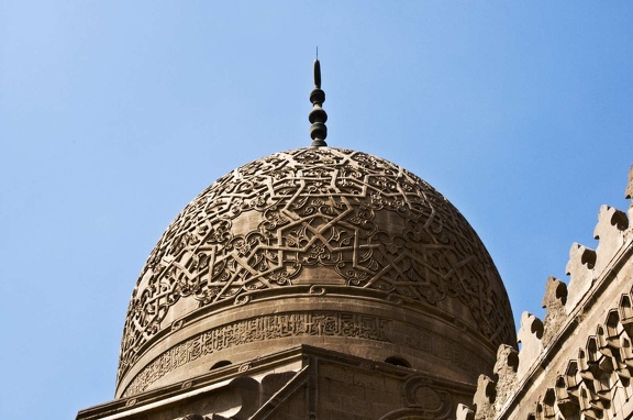 The dome of the main mausoleum of Sultan Qaitbay  