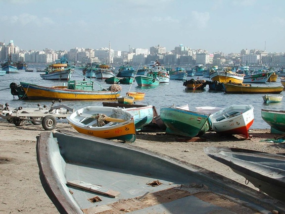 Fishermen and fishing port 