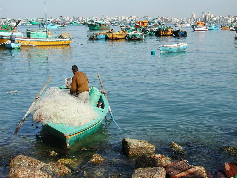  Pescadores y puerto de pescadores