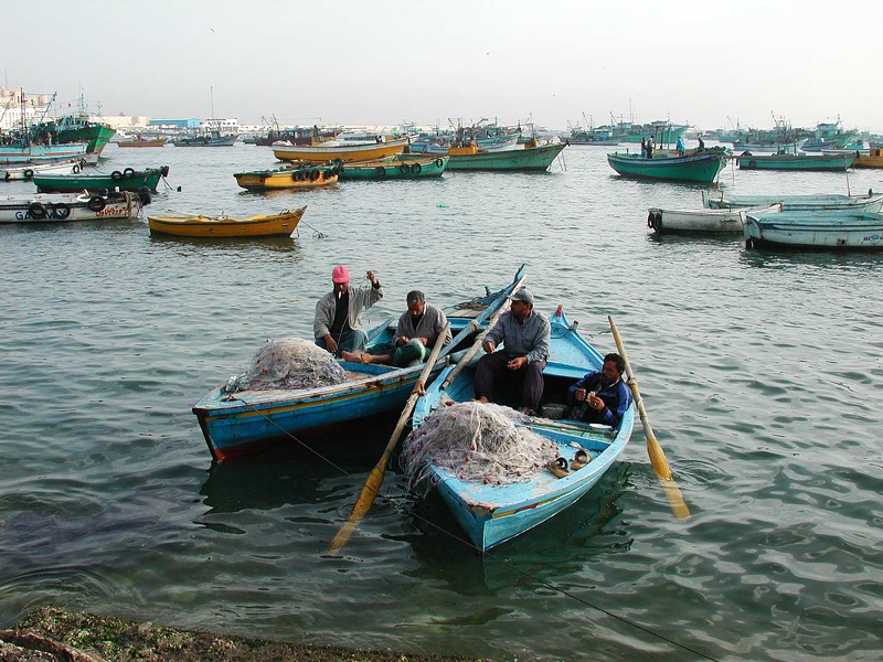  Pescadores y puerto de pescadores