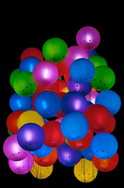 Ballons multicolores