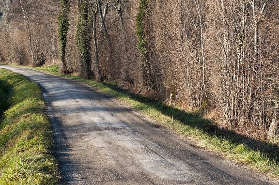 Chemin le long du Guiers mort. Saint-Laurent du Pont (Isère)