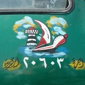 Decoration on a taxi 