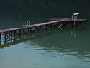 Ponton. Lac d'Aiguebelette. Savoie