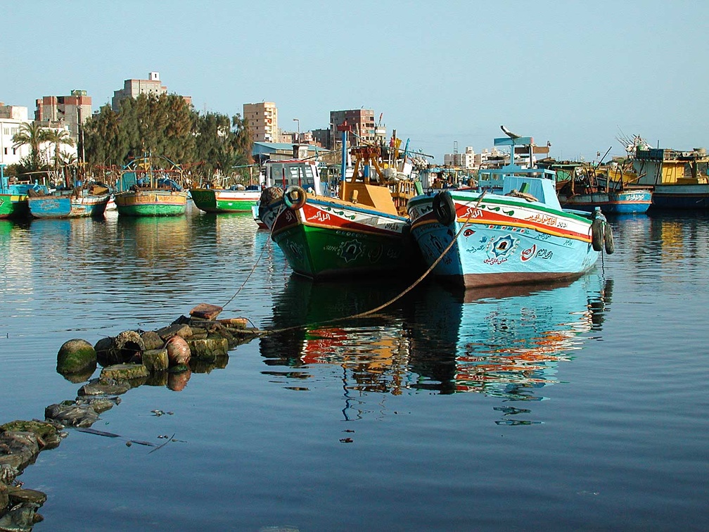 Puerto de pescadores de Abukir