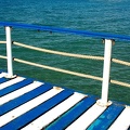 Wood pontoon. Red Sea  