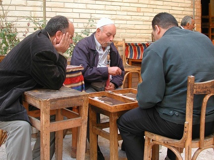 Backgammon players  