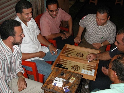 Backgammon players  