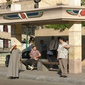 Bus shelter, Pyramid Street, Cairo 