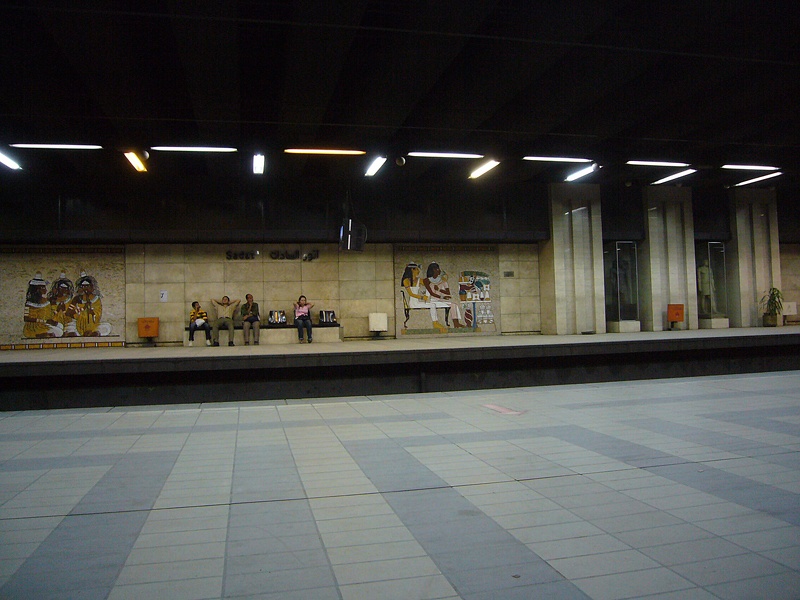 Metro station Sadat (Tahrir Square)  