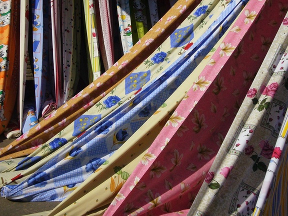 Mercado de tejidos. Embaba