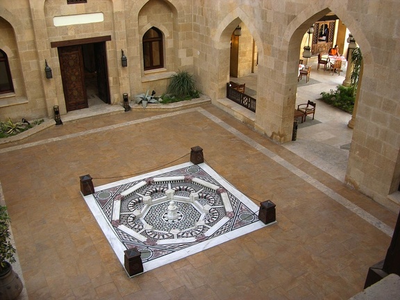 Fuente árabe. Jardín al-Azhar. El Cairo 